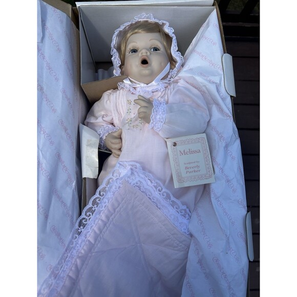 "MELISSA" By Beverly Parker - Hamilton CO. 20" Porcelain BABY Doll New - Picture 12 of 15